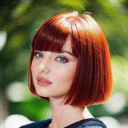 Bowl Cut Red Hairstyle profile picture for women